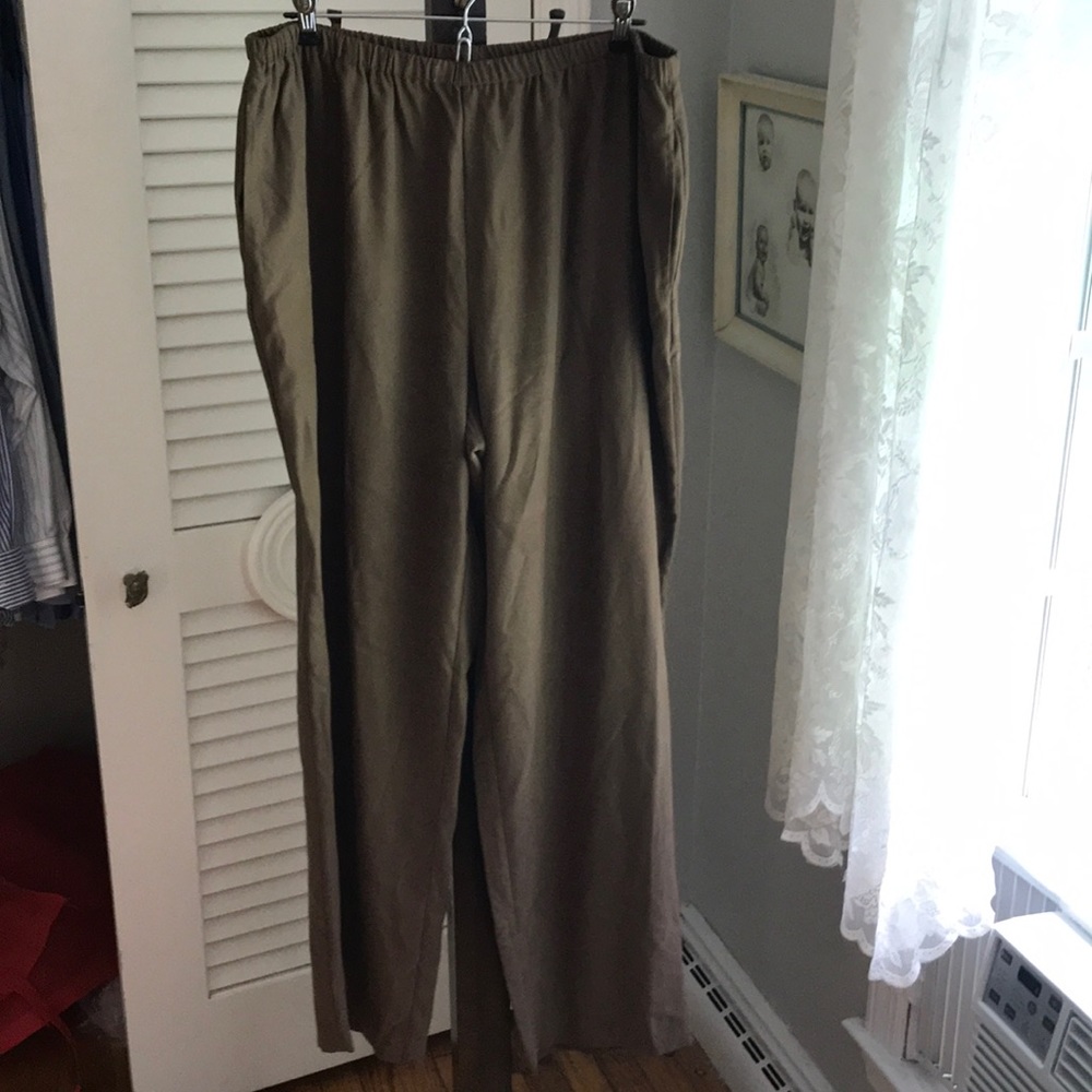 Kate Hill silk slacks. 1x